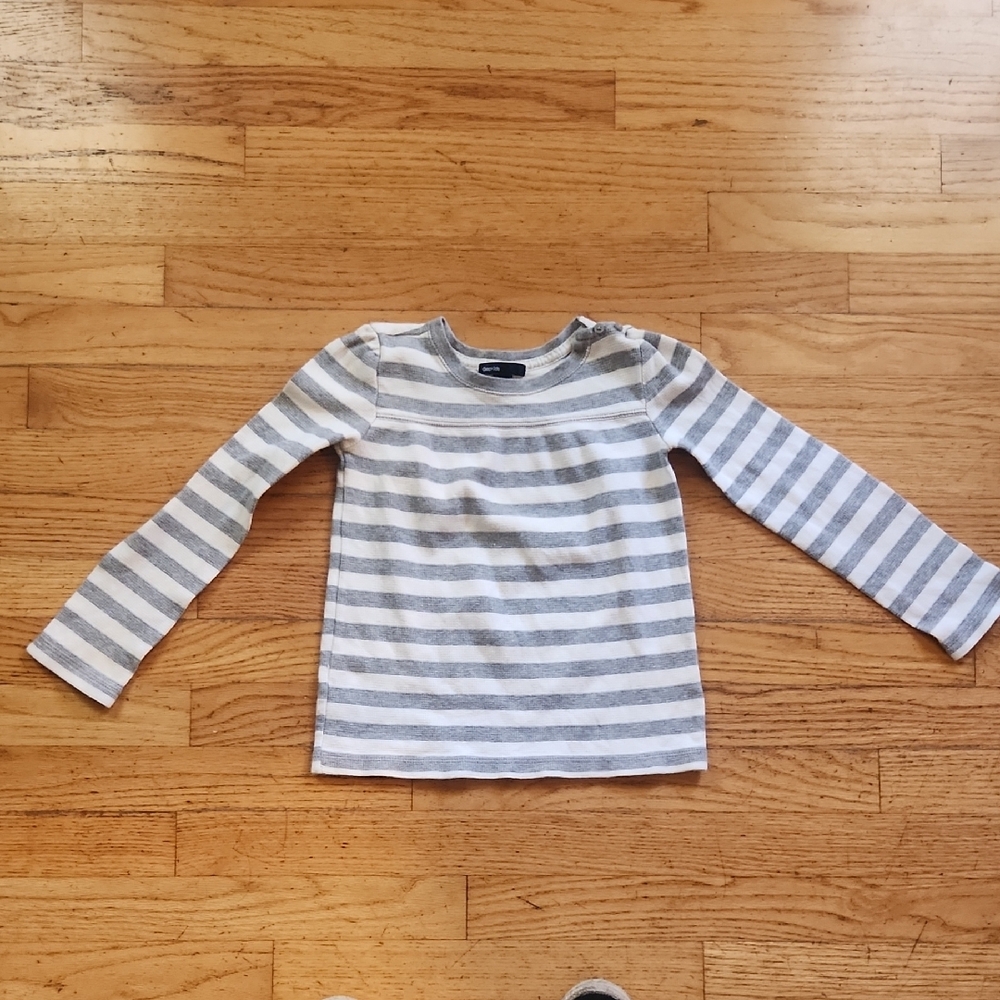 Striped Gray Kids Shirt